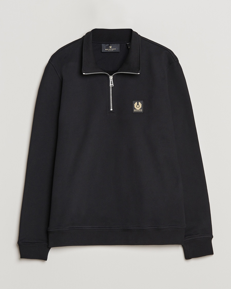 Belstaff Signature Half Zip Sweatshirt Black – Nero