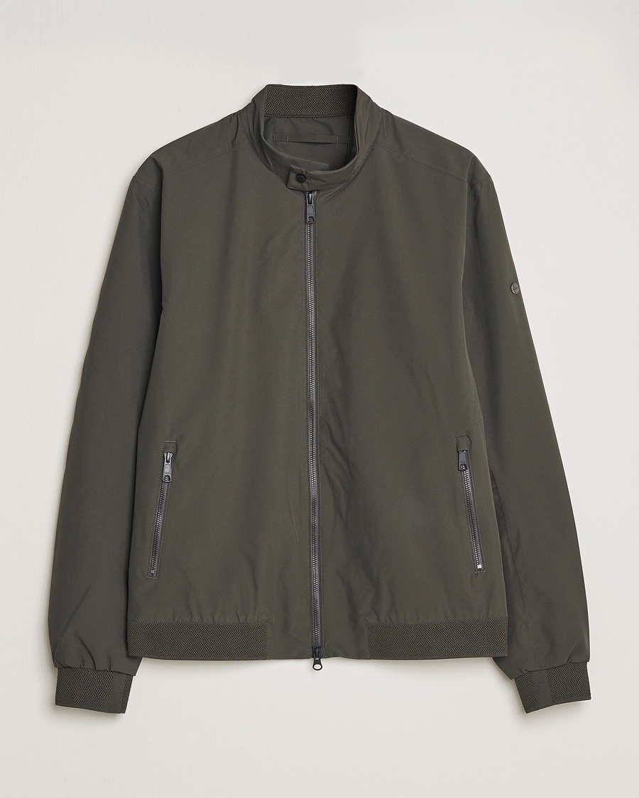 Scandinavian Edition Plain Waterproof Jacket Dark Olive – Verde