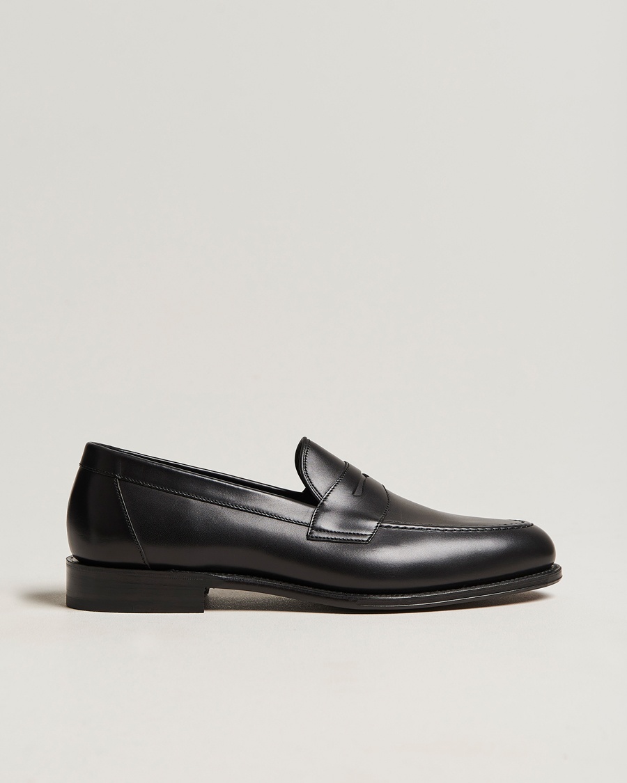 Loake 1880 Hornbeam Eco Penny Loafer Black Calf – Nero