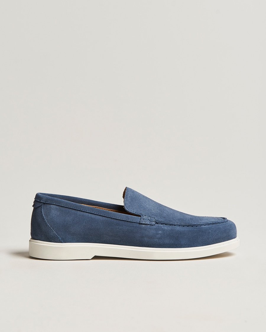Loake Shoemakers Tuscany Suede Loafer Denim – Blu