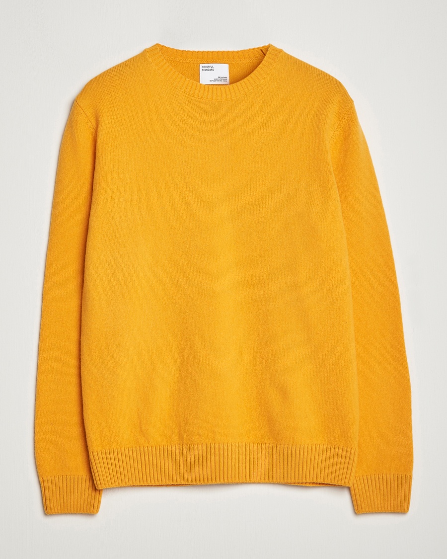 Colorful Standard Classic Merino Wool Crew Neck Burned Yellow – Giallo
