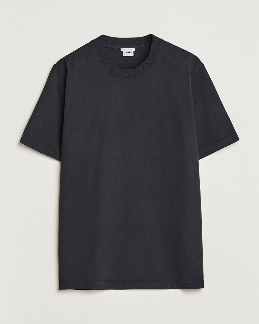 NN07 Adam Pima Crew Neck T-Shirt Black – Nero