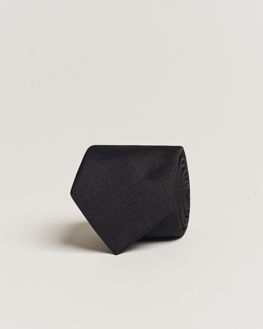 BOSS BLACK Silk 7,5 cm Tie Black – Nero