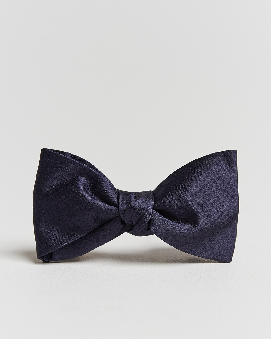 Amanda Christensen Self Tie Silk Ceremony Navy – Blu