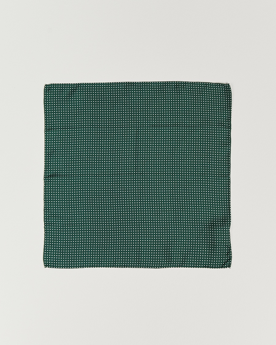 Amanda Christensen Handkerchief Dot Silk Bottle Green – Verde