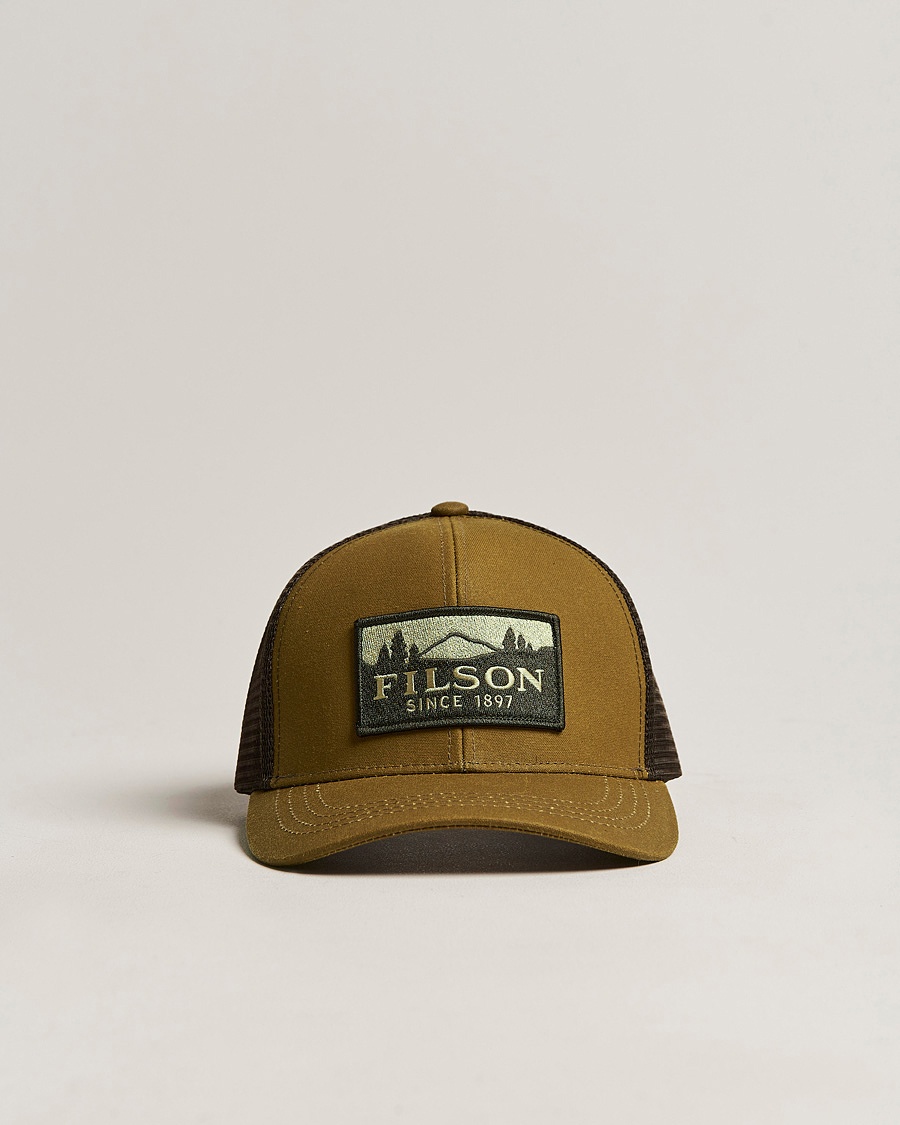 Filson Logger Mesh Cap Dark Tan – Marrone