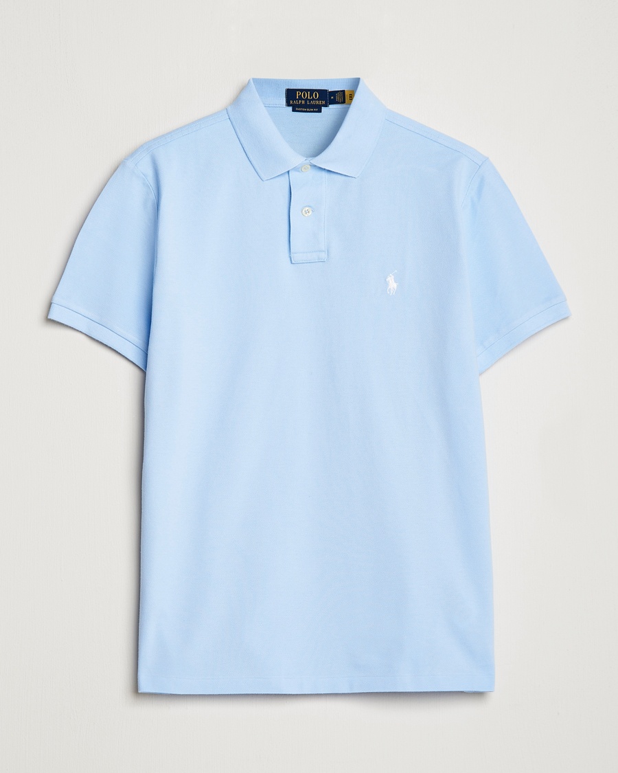 Polo Ralph Lauren Custom Slim Fit Polo Office Blue – Blu