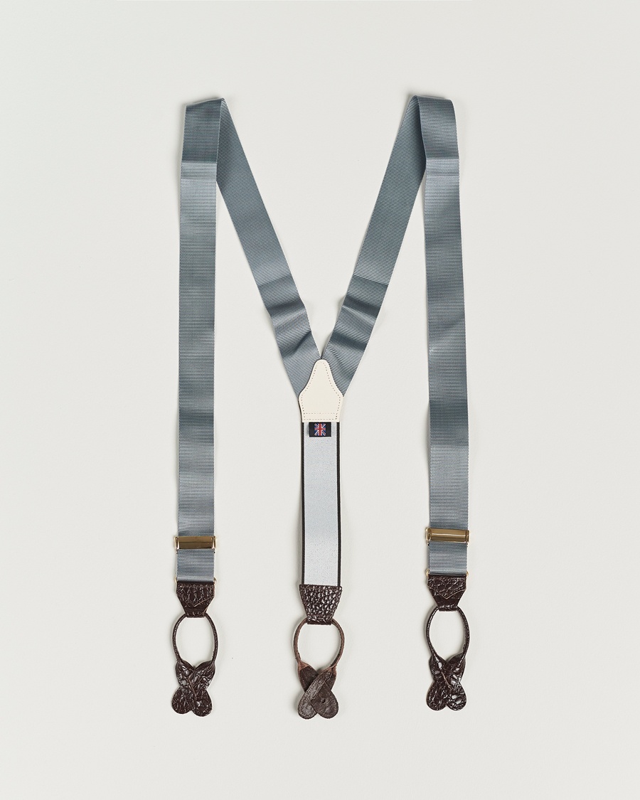 Albert Thurston Elastic Ribbed Rigid Braces 35mm Dove Grey – Grigio
