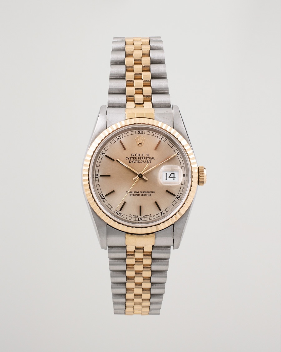 Rolex Pre-Owned Datejust 16233 Oyster Perpetual Steel/Gold Gold