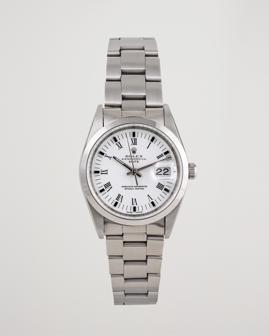 Rolex Pre-Owned Date 15200 Oyster Perpetual Steel White – Bianco