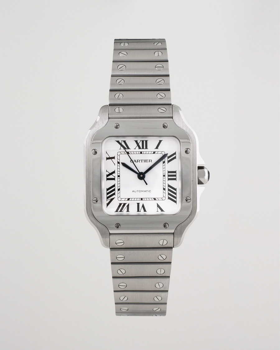 Cartier Pre-Owned Santos De Cartier WSSA0029 Steel White – Bianco