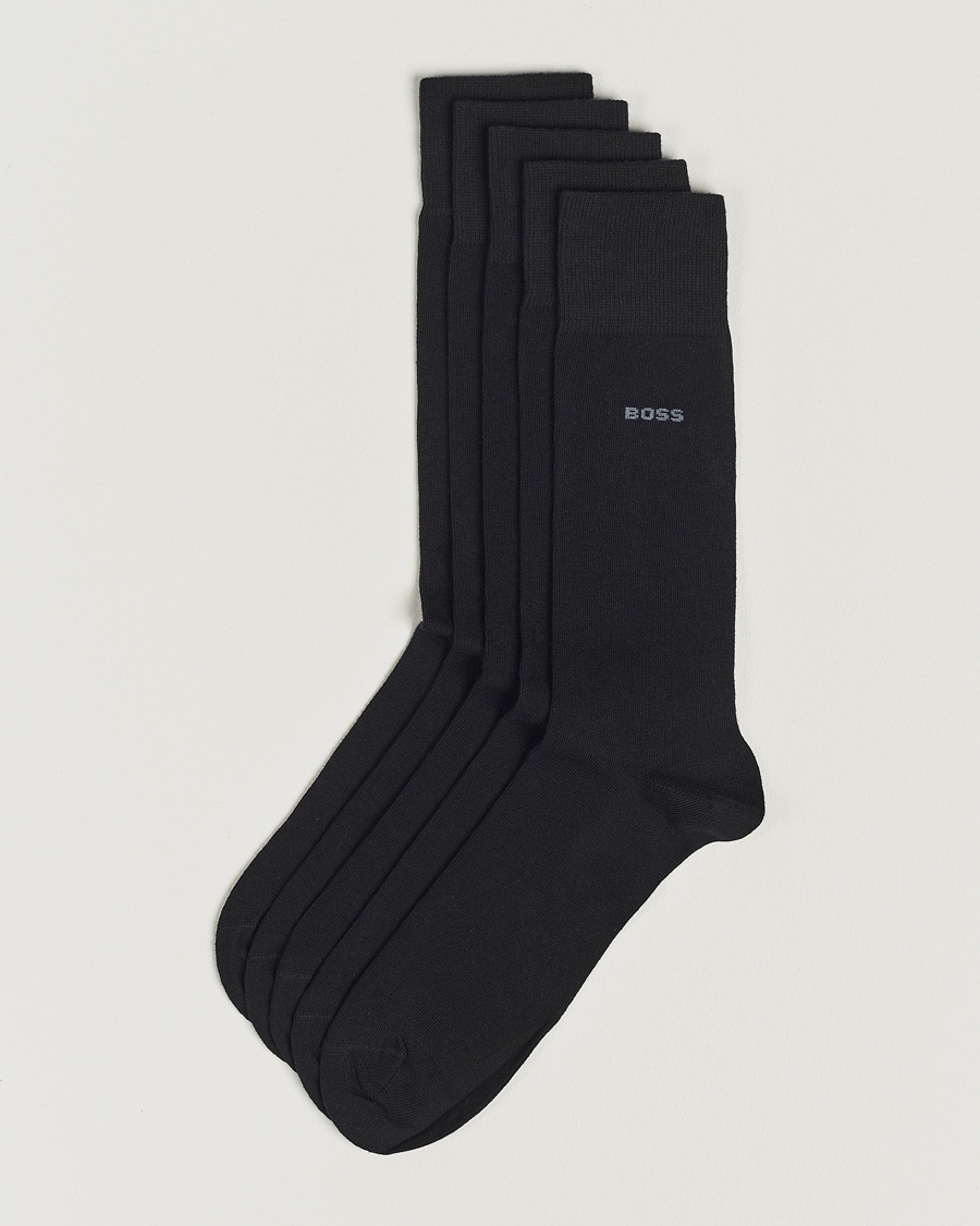 BOSS BLACK 5-Pack RS Uni Socks Black – Nero