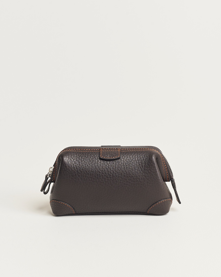 F. Hammann Small Washbag Dark Brown