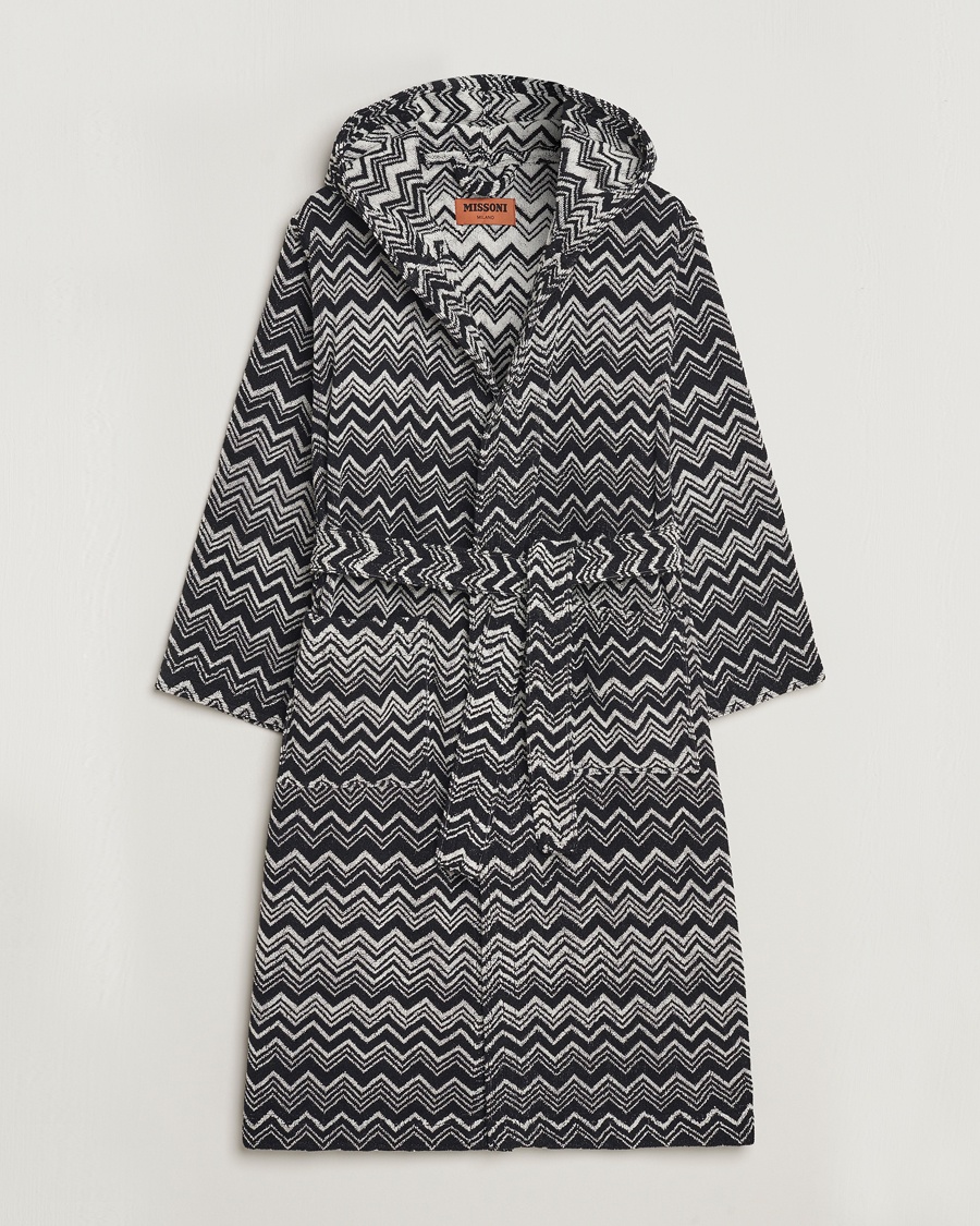 Missoni Home Keith Bathrobe Grey/Black – Nero