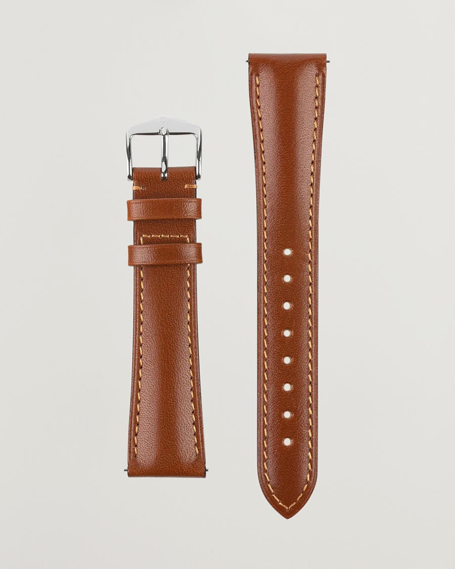 HIRSCH Siena Tuscan Leather Watch Strap Golden Brown – Marrone