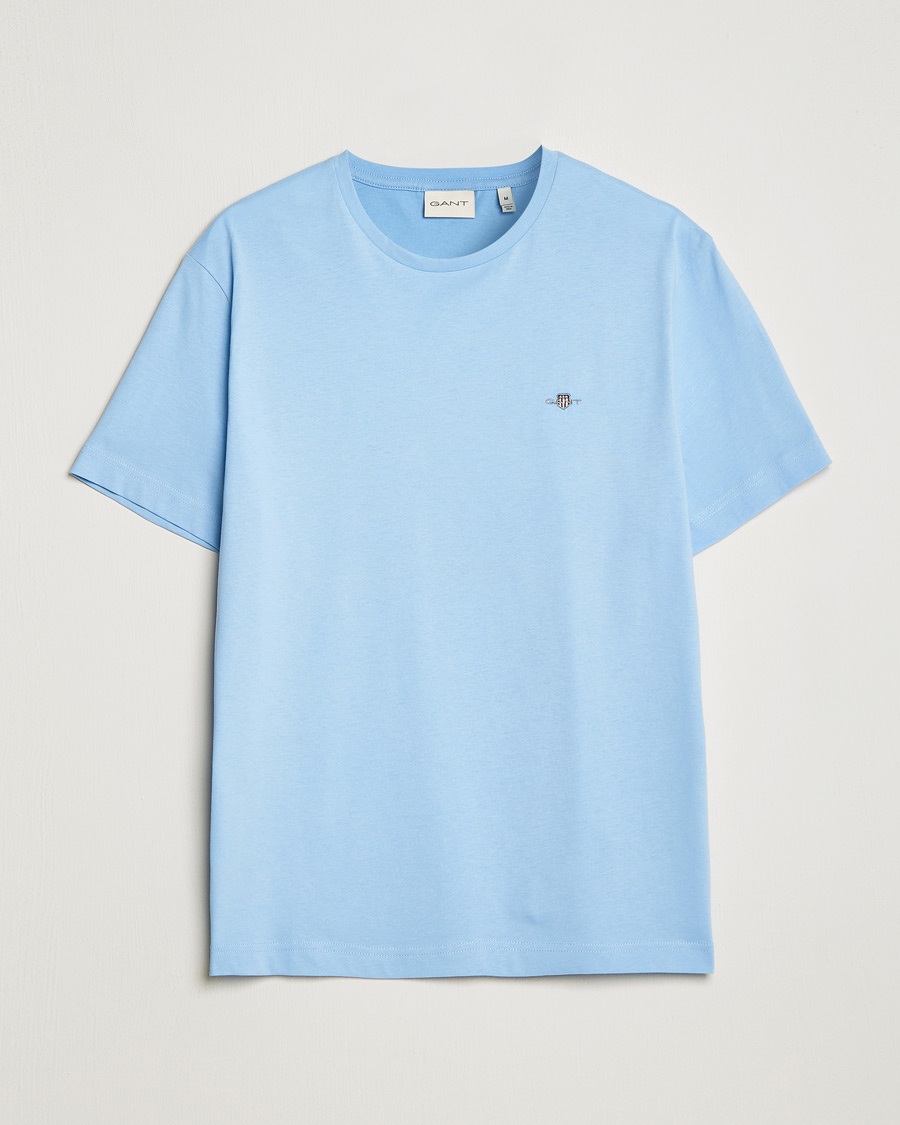 Gant The Original Solid T-Shirt Capri Blue – Blu
