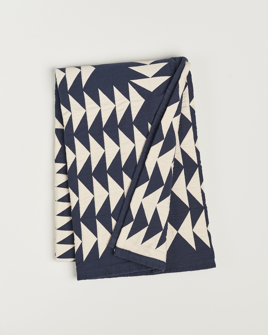 Pendleton Organic Cotton Matelasse Blanket Midnight Nova – Blu