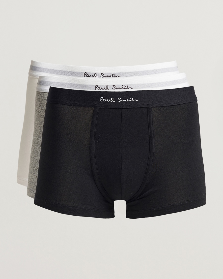 Paul Smith 3-Pack Trunk White/Black/Grey – Bianco