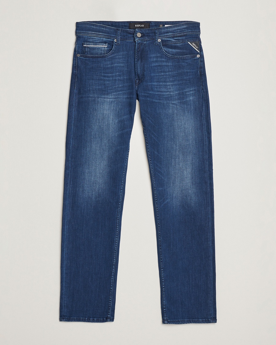 Replay Grover Powerstretch Jeans Dark Blue – Blu
