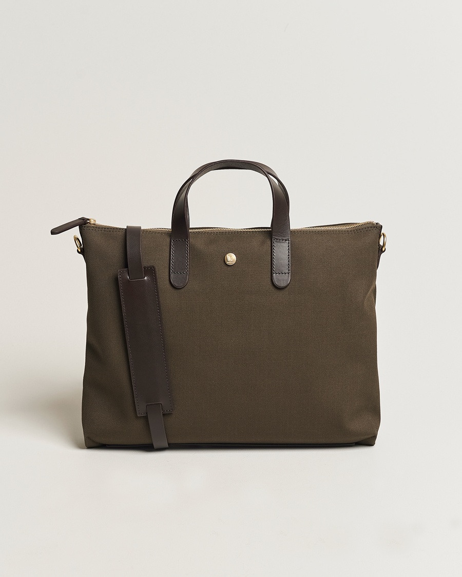 Mismo MismoM/S Canvas Slim BriefArmy/Dark Brown – Verde