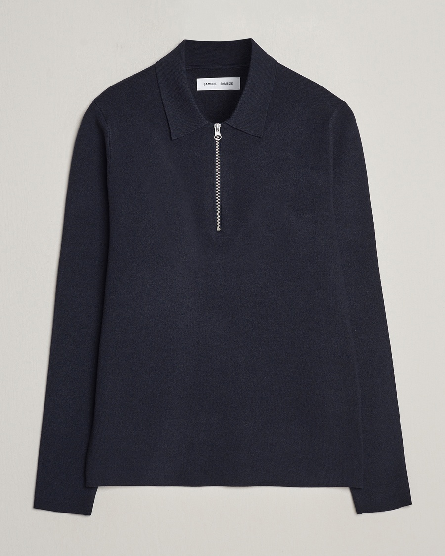 Samsøe Samsøe Guna Half Zip Sky Captain – Blu