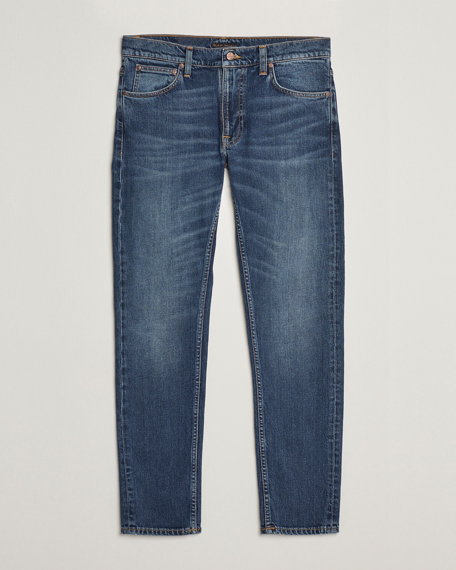Nudie Jeans Lean Dean Jeans Troubled Sea – Blu