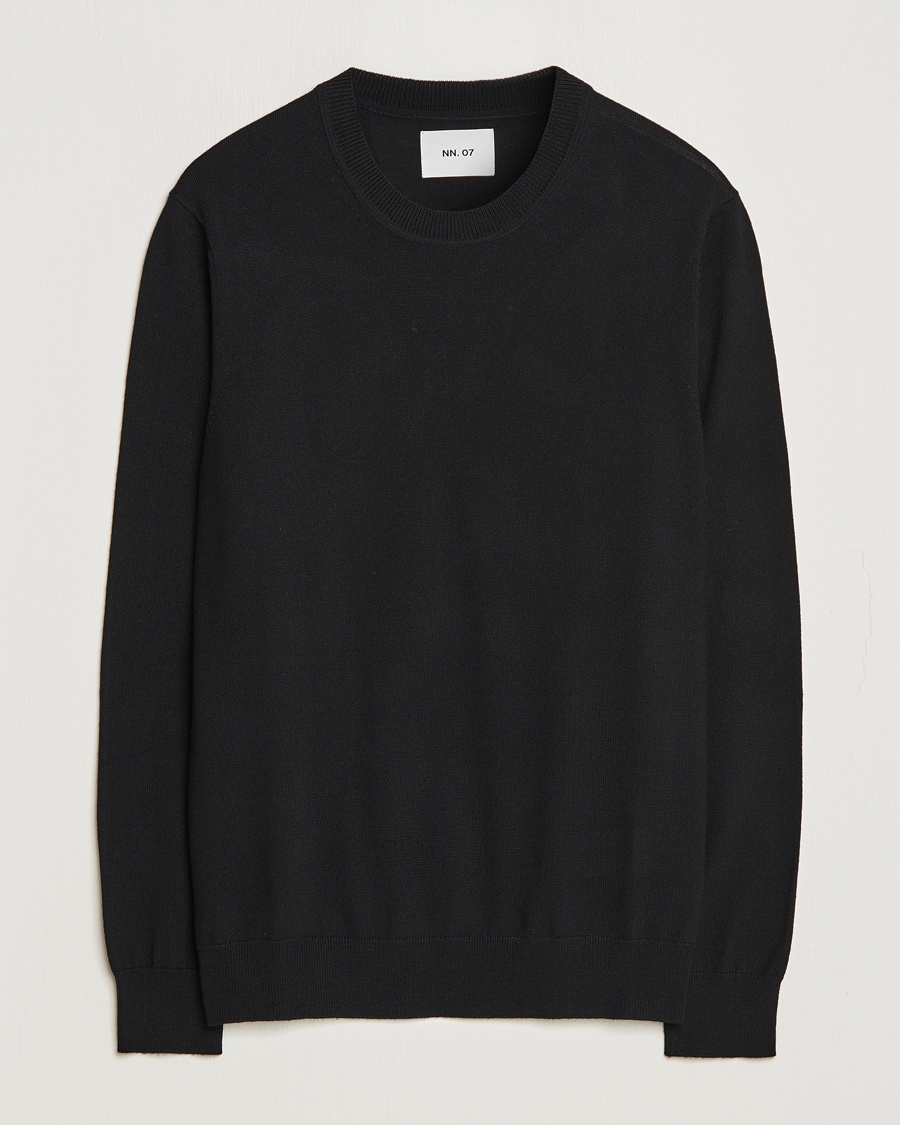 NN07 Ted Merino Crew Neck Pullover Black – Nero