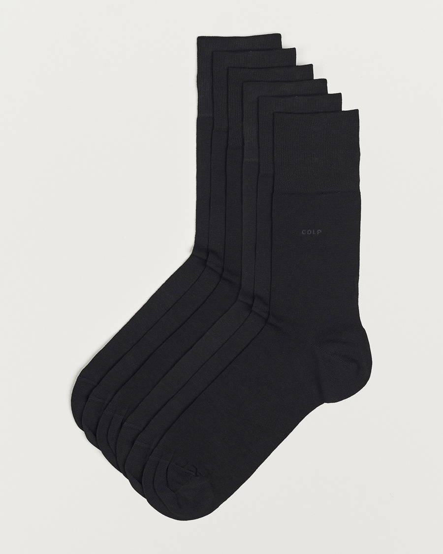 CDLP 6-Pack Cotton Socks Black – Nero