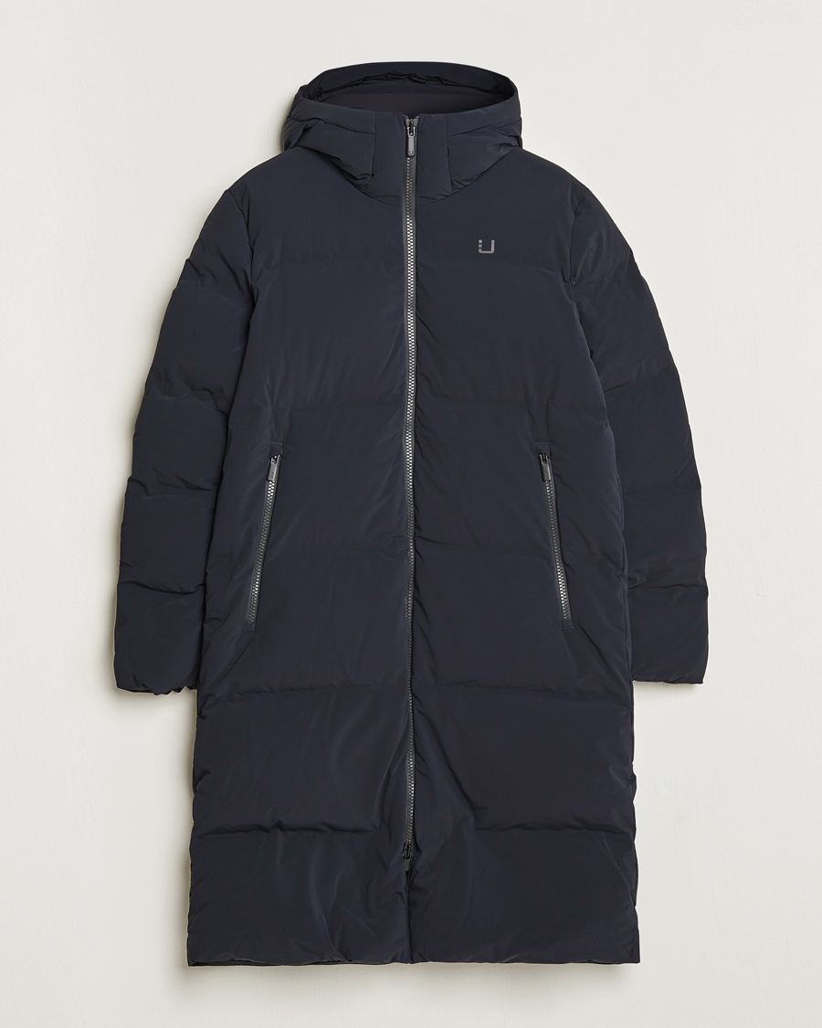 UBR Tycoon Padded Long Coat Black – Nero