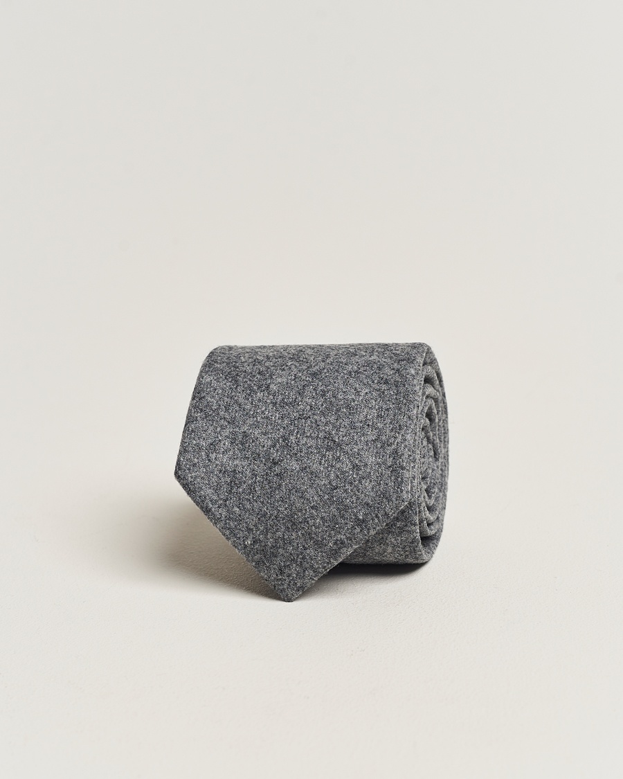 Amanda Christensen Amanda ChristensenWool Flannel 8cm TieGrey – Grigio