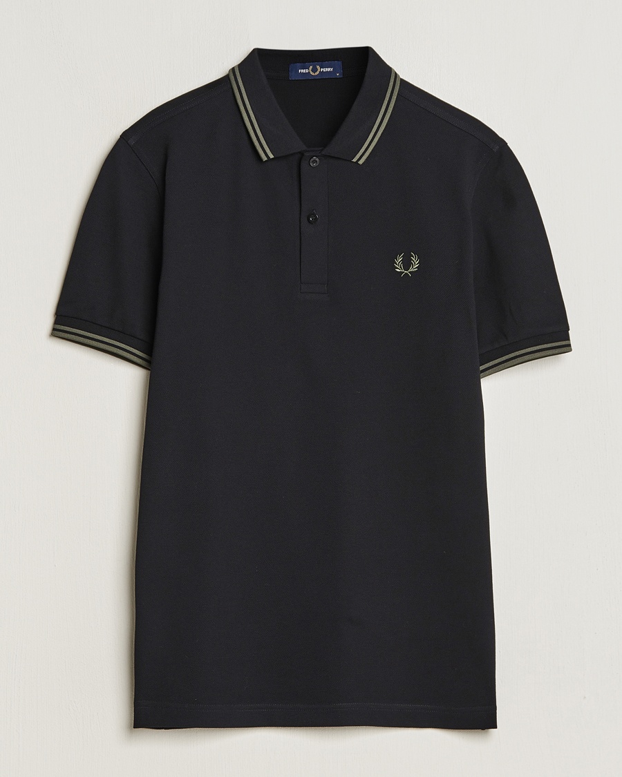 Fred Perry Twin Tipped Polo Shirt Black – Nero