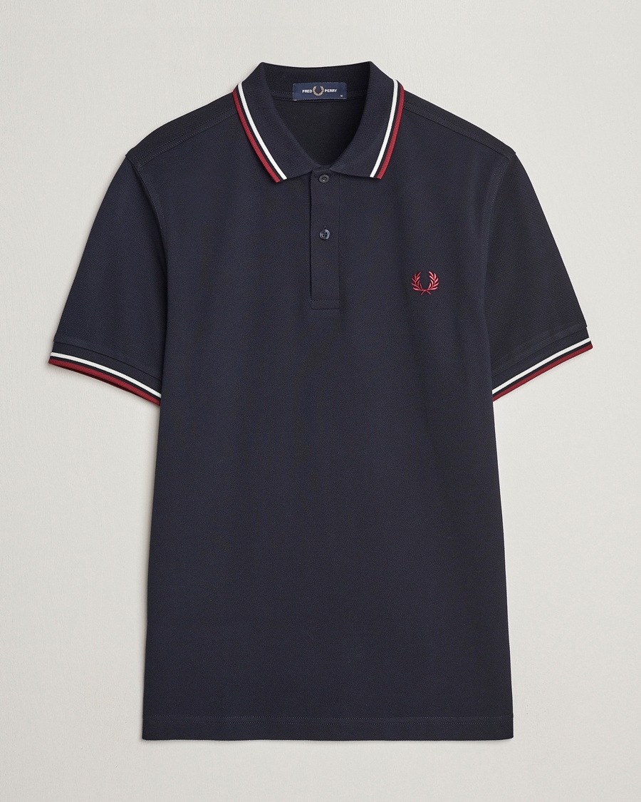 Fred Perry Twin Tipped Polo Shirt Navy – Blu