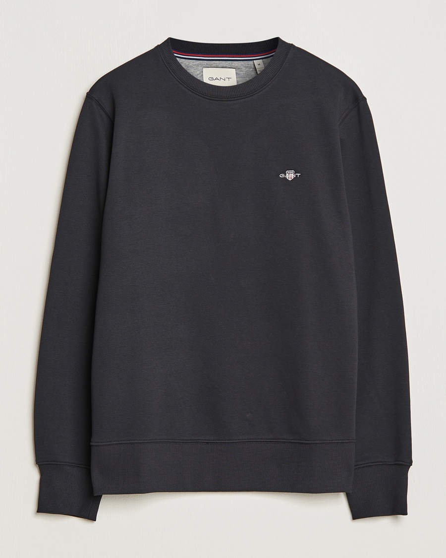 Gant Original Crew Neck Sweatshirt Black – Nero