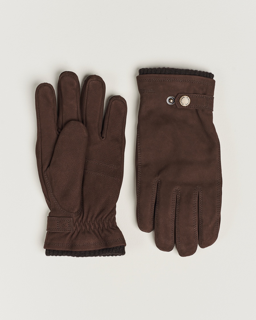 Hestra Bergvik Fleece Liner Buckle Nubuck Glove Espresso – Marrone