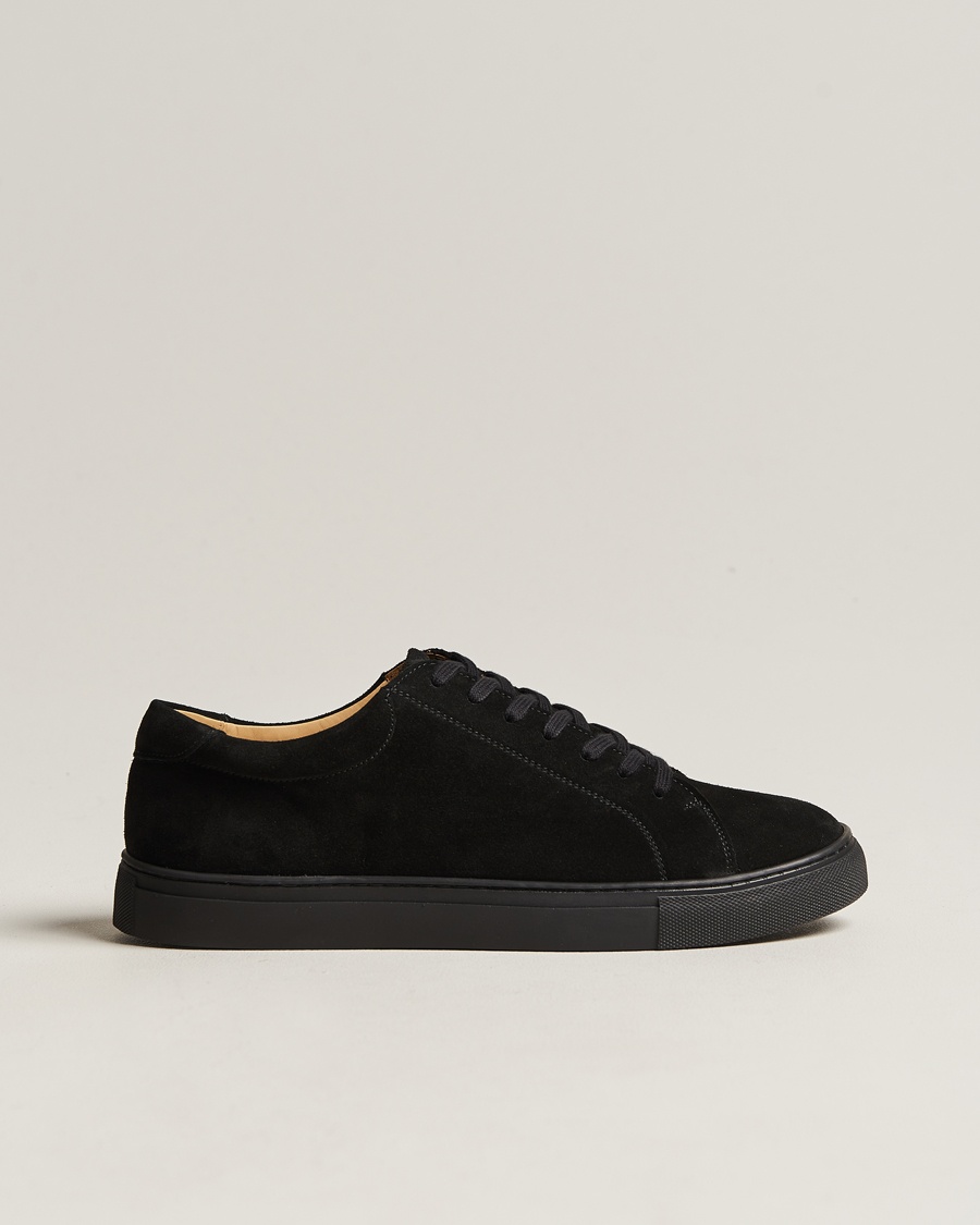 Myrqvist Oaxen Monochrome Sneaker Black Suede – Nero