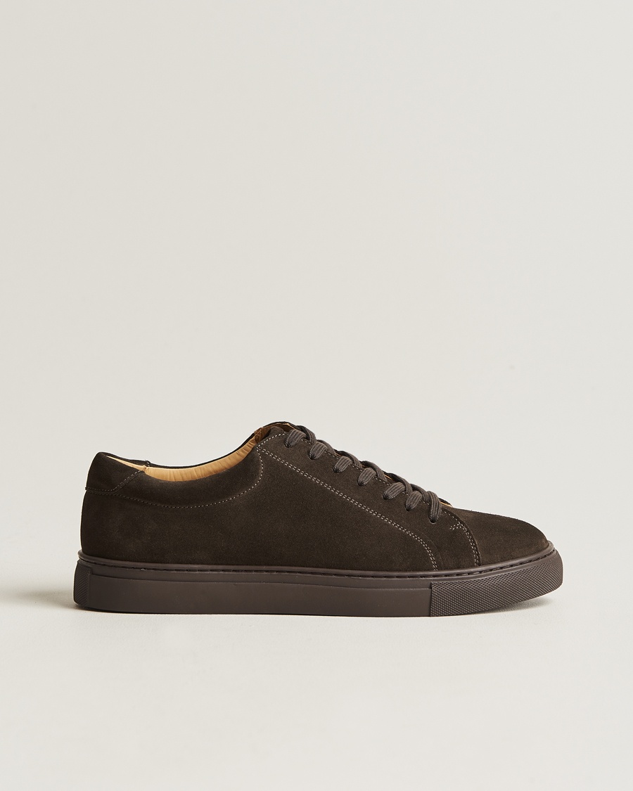 Myrqvist Oaxen Monochrome Sneaker Dark Brown Suede – Marrone