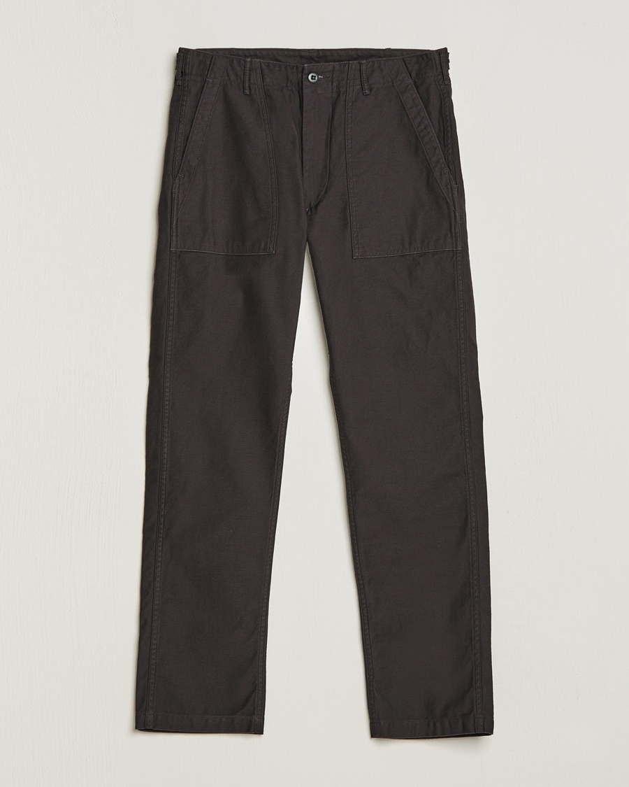 orSlow Slim Fit Original Sateen Fatigue Pants Black – Nero