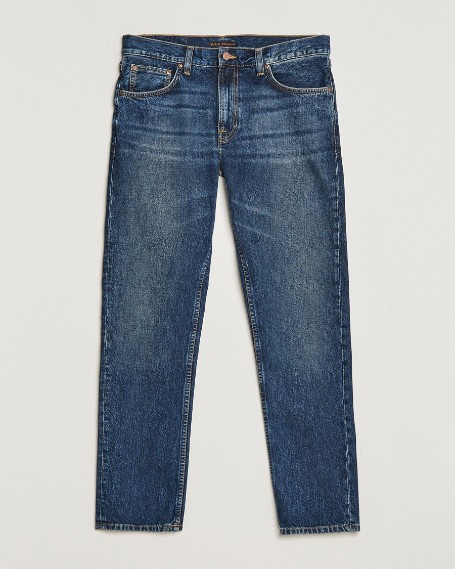 Nudie Jeans Gritty Jackson Jeans Blue Soil – Blu