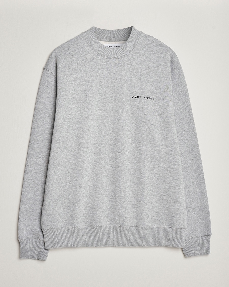 Samsøe Samsøe Norsbro Crew Neck Sweatshirt Grey Melange – Grigio