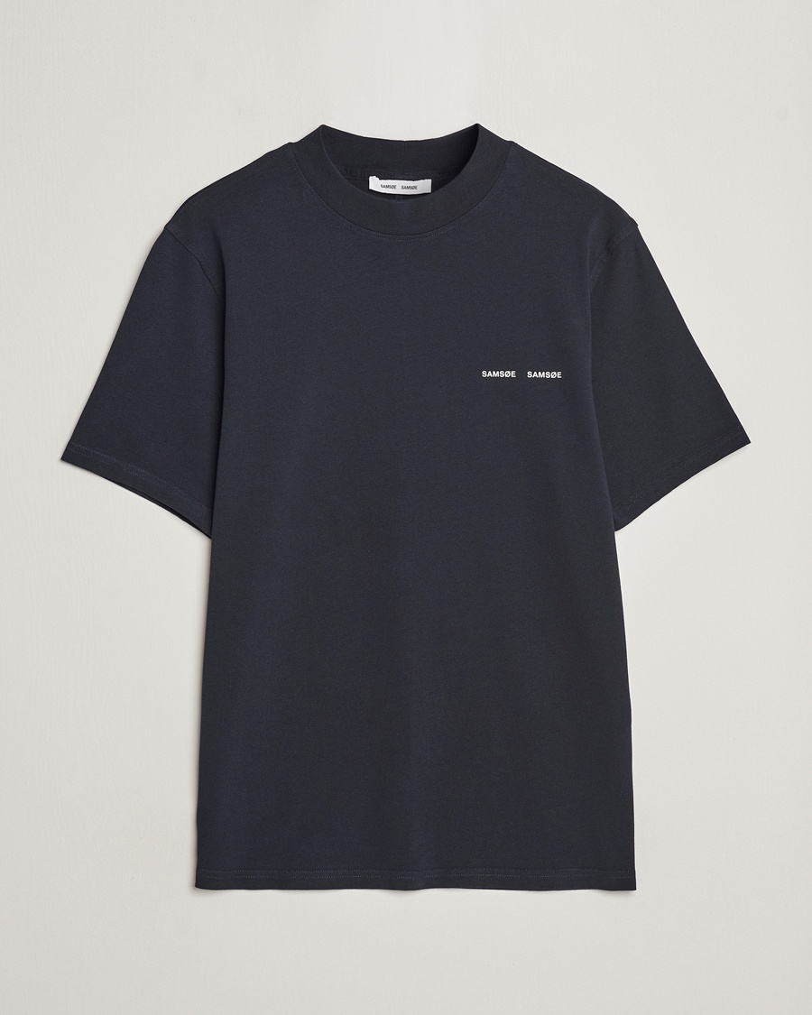 Samsøe Samsøe Norsbro Organic Cotton T-shirt Sky Captian – Blu