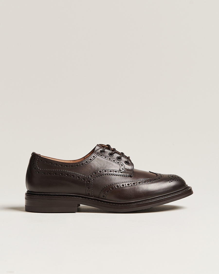 Tricker's Bourton Country Brogues Espresso Calf – Marrone