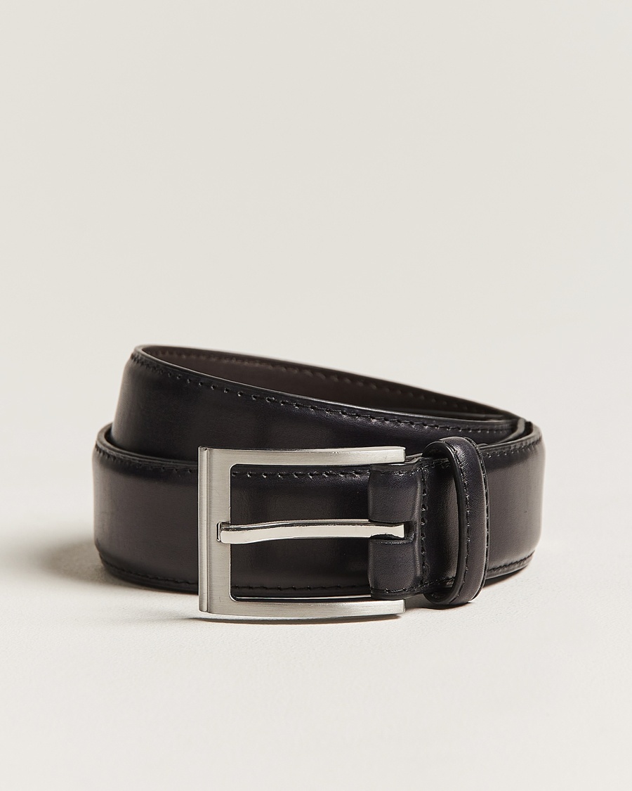 Loake Shoemakers Philip Leather Belt Black – Nero