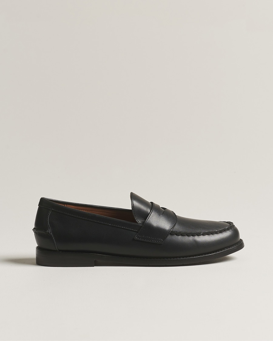 Polo Ralph Lauren Alston Penny Loafers Black Calf – Nero