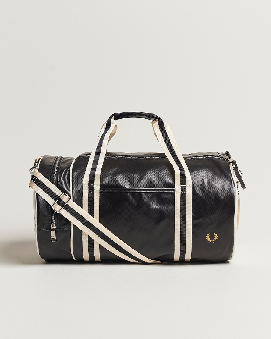 Fred Perry Classic Barrel Bag Black/Ecru – Nero