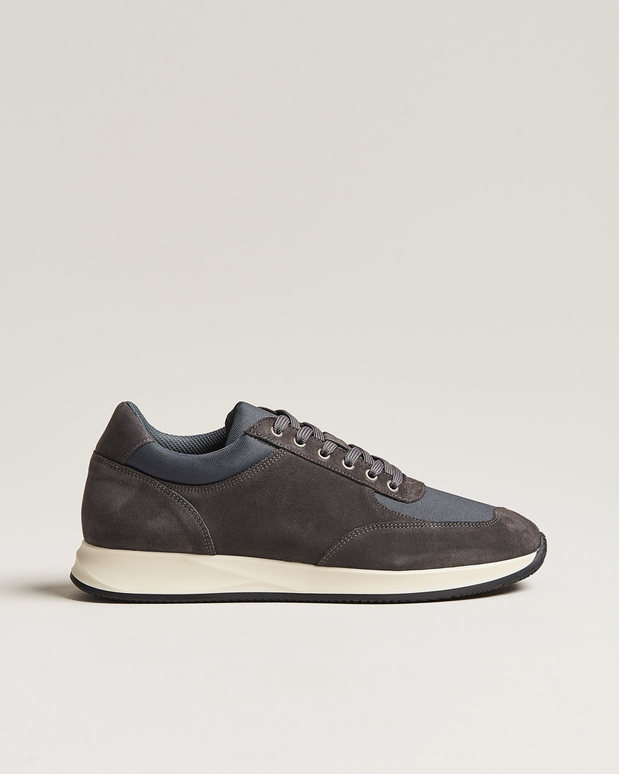 Myrqvist Stensund Running Sneaker Dark Grey Suede – Grigio