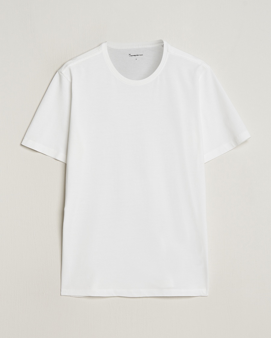 KnowledgeCotton Apparel Agnar Basic T-Shirt Bright White – Bianco