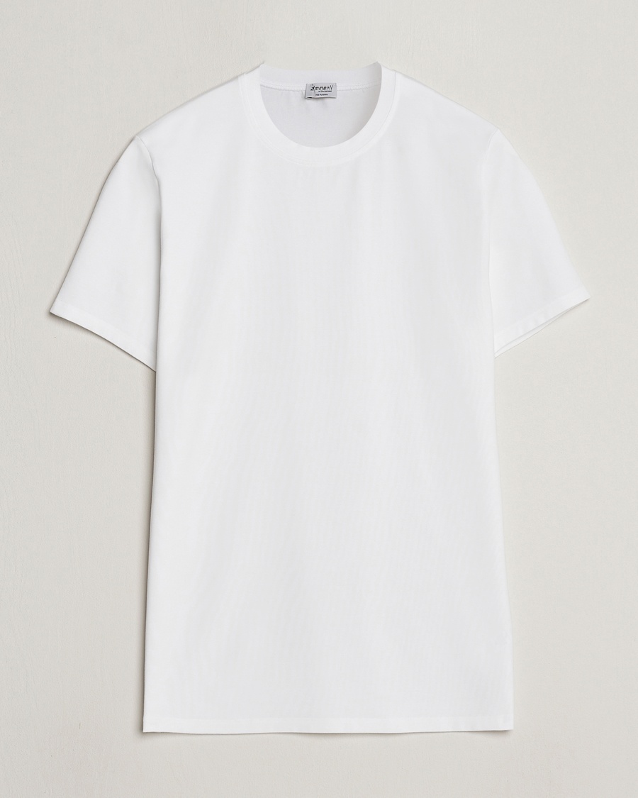 Zimmerli of Switzerland Pureness Modal Crew Neck T-Shirt White – Bianco
