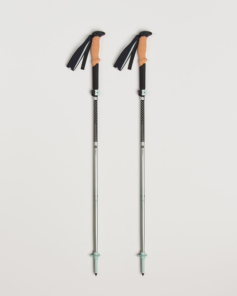 Black Diamond Distance FLZ Trekking Poles Black/Foam Green – Verde