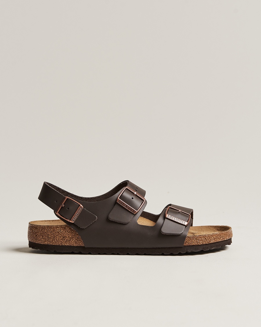 BIRKENSTOCK Milano Classic Footbed Dark Brown Leather – Marrone
