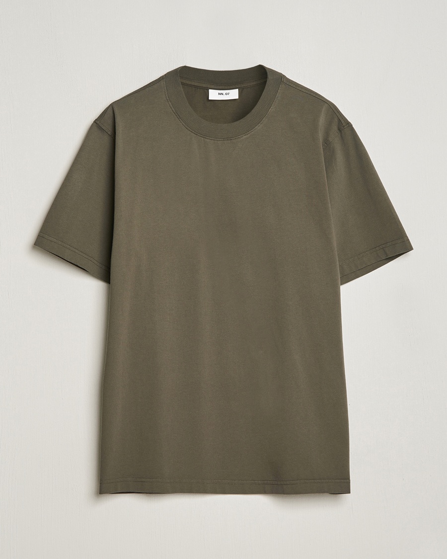 NN07 Adam Crew Neck T-Shirt Capers Green – Verde
